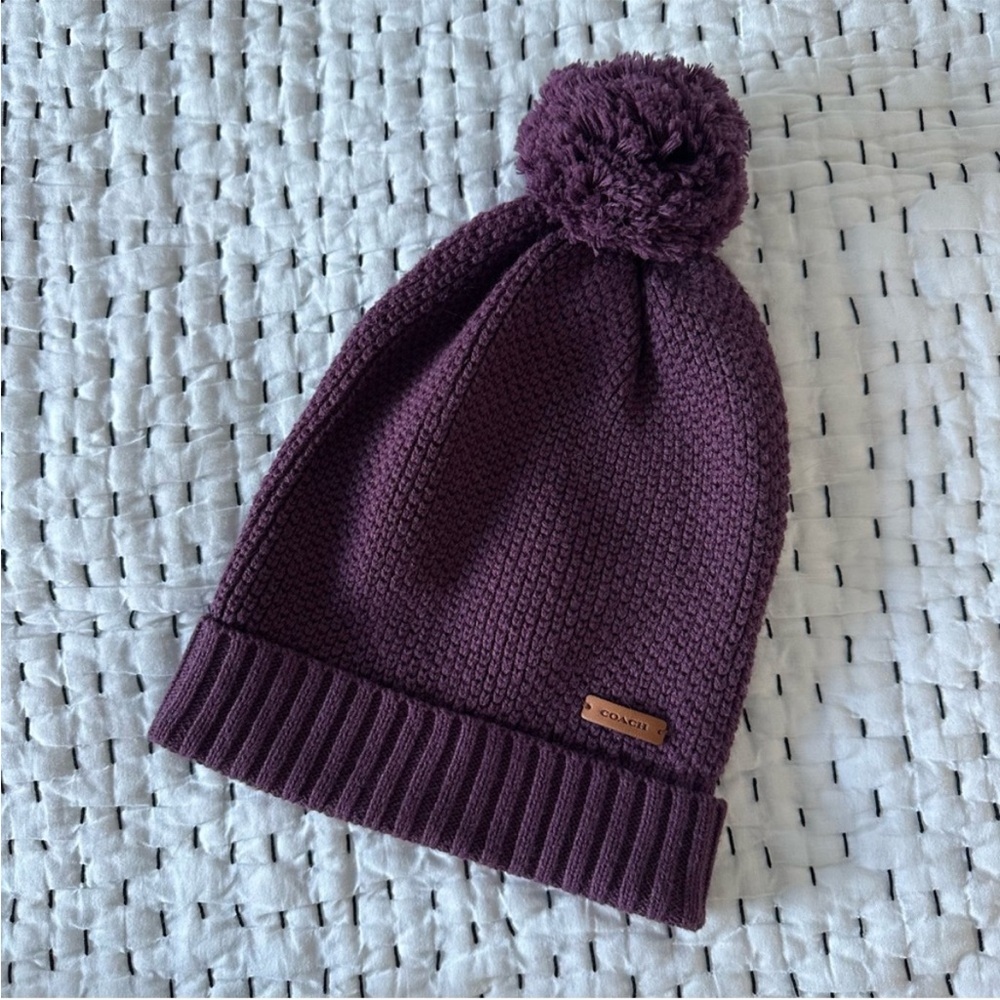Coach PomPom Beanie